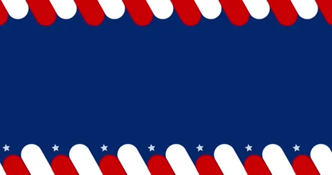 American flag theme copy space animation Stock Footage 337417543