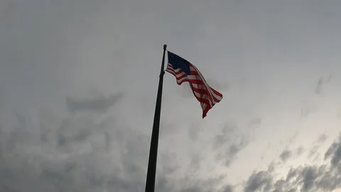American Flag Time Lapse Video stock 156481605