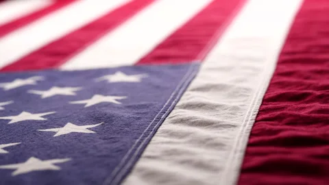 American Flag, USA Flag Background. Dolly shot flag of United States of America Stock Footage 221672970