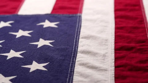 American Flag, USA Flag Background. Dolly shot flag of United States of America Stock Footage 221676176