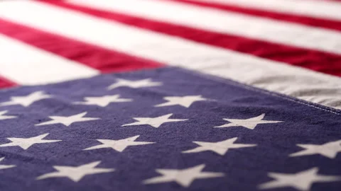 American Flag, USA Flag Background. Dolly shot flag of United States of America Stock Footage 221676431