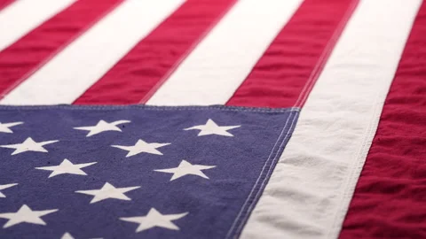 American Flag, USA Flag Background. Dolly shot flag of United States of America Stock Footage 221677227