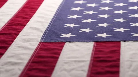 American Flag, USA Flag Background. Dolly shot flag of United States of America Stock Footage 221677229