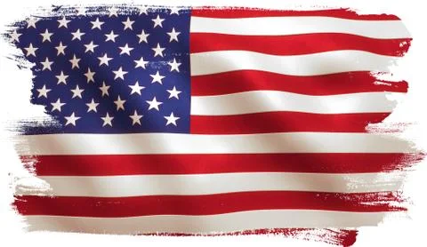 American Flag USA Stock Illustration