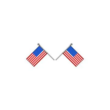 American flag vector design template illustration Stock Illustration