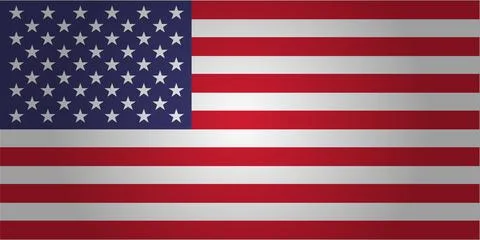 American flag vector icon. USA Stock Illustration