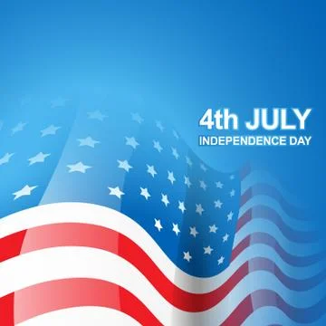 American flag vector Stock Illustration