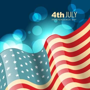 American flag vector Stock Illustration