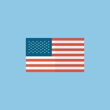 American flag, vector Stock Illustration