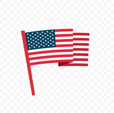 American Flag Vector Illustration Stock Illustration