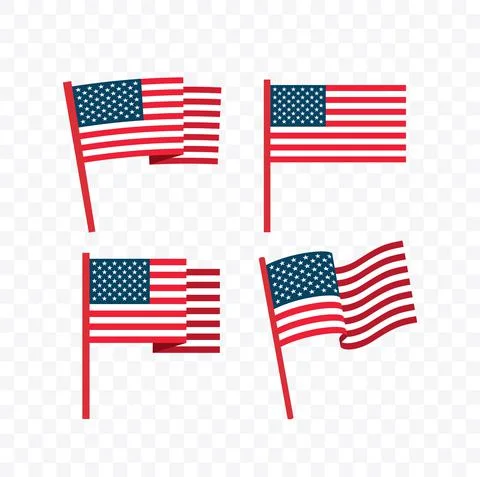 American Flag Vector Illustration Stock Illustration