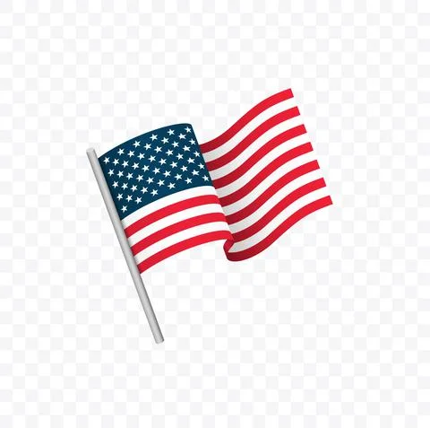 American Flag Vector Illustration Stock Illustration