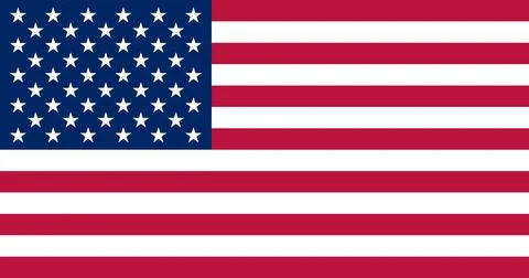 American flag vector image illustration Stock Illustration