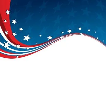 American Flag, Vector patriotic background Stock Illustration