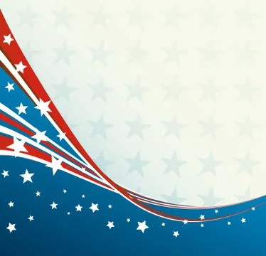 American Flag, Vector patriotic background Illustrazione stock