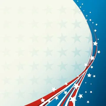 American Flag, Vector patriotic background Stock Illustration