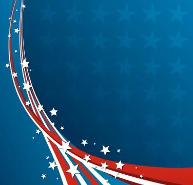 American Flag, Vector patriotic background Stock Illustration