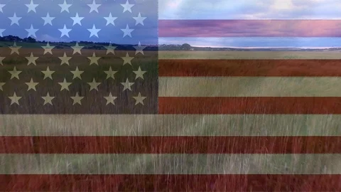 American flag video 스톡 동영상 99812364