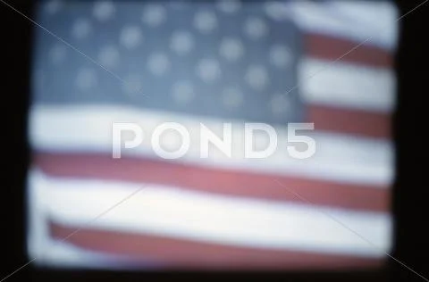 American flag (video still) Stock Photos