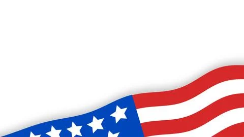 American Flag Wave Pattern with Red White Blue Colors. 스톡 일러스트