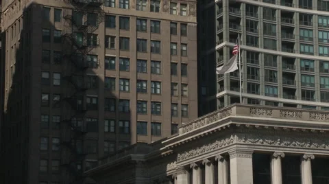 American Flag Waving Stock Footage 43154127