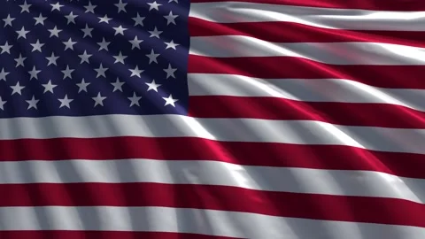 American flag waving Stock Footage 133225003
