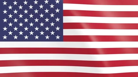American flag waving Stock Footage 133230052