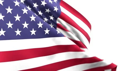 American flag waving Stock Footage 196908820