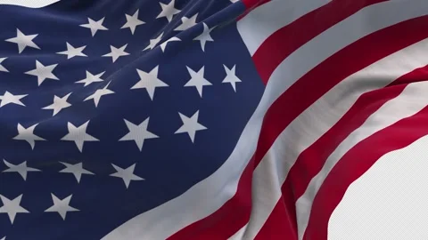 The American flag is waving. Video stock 291970377