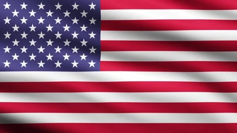 American flag waving full screen background USA flag Stock Footage 264075152