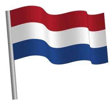 American flag waving Stock Illustration