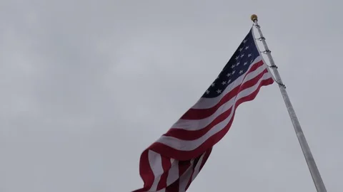 American Flag Waving Medium Different Angle Vídeos de archivo 95820993