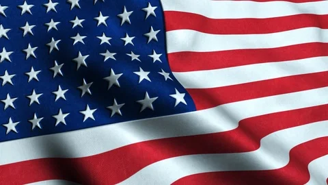 American flag waving motion background Stock Footage
