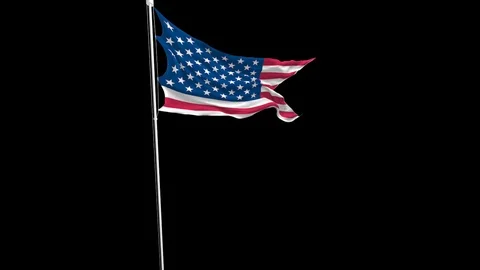 american flag transparent background black and white
