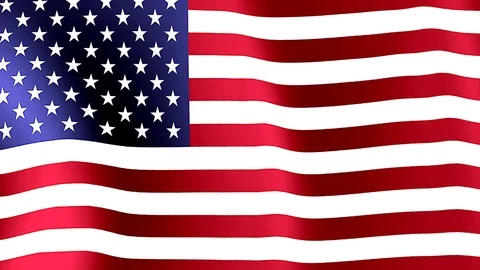 American flag waving in the wind Stock Footage 108591814