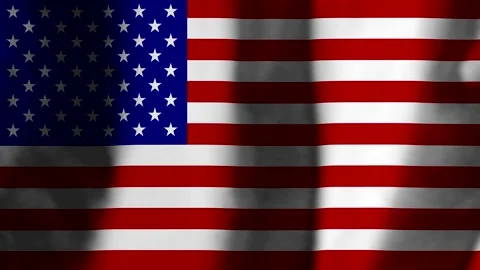 American flag waving in the wind Stock Footage 149998054
