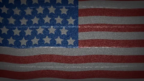American Flag Waving in the Wind Symbol of Freedom and Patriotism Stock Footage 339969677