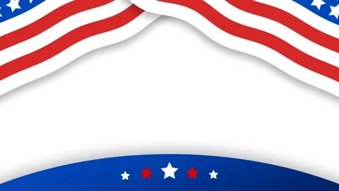 American Flag Wavy Patriotic Background for National Holidays and Celebr Ce.. 库存影片 340036632