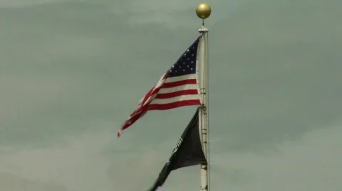 American flag1 Stock Footage 160163