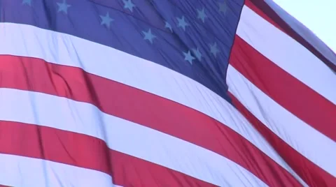 American flag1 Stock Footage 46549150
