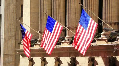 American Flags Stock-Footage 10732277