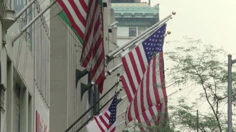 American Flags 스톡 동영상 22782682