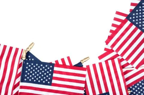 American flags Stock Photos