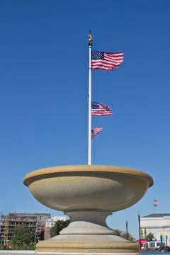 American Flags Stock Photos