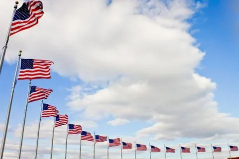 American Flags Foto stock