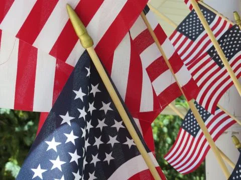 American Flags Foto stock