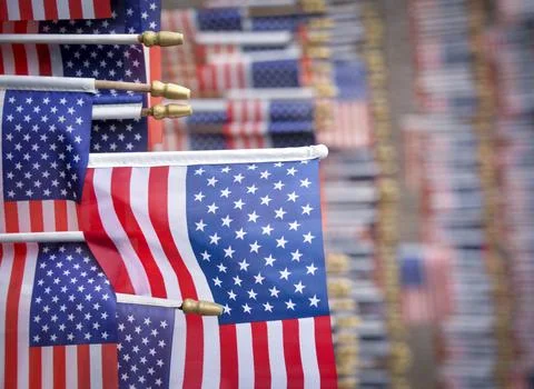 American Flags Foto stock