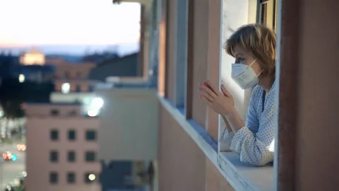 American flash mob in support of those who fighting against coronavirus Video stock 129851240