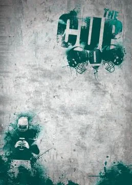 American football background Stock Illustration