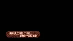American Football Themed Lower Third Title Bar Stock After Effects
